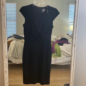 Cap Sleeve Black Dress